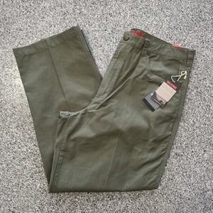 Wolverine Pants Mens 38x30 Relaxed Fit Straight Leg Army Green Field Chino